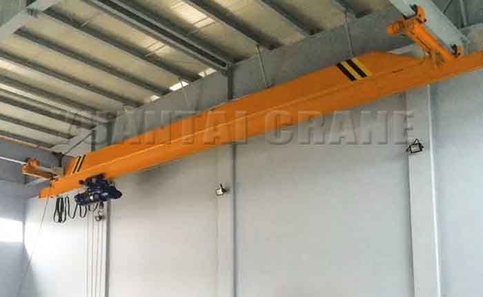 Under running overhead crane for sale--light-duty bridge crane for material handling